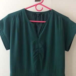 Madewell Silk Green Dress